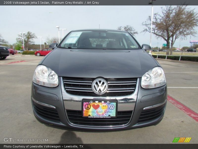 Platinum Grey Metallic / Art Grey 2008 Volkswagen Jetta S Sedan