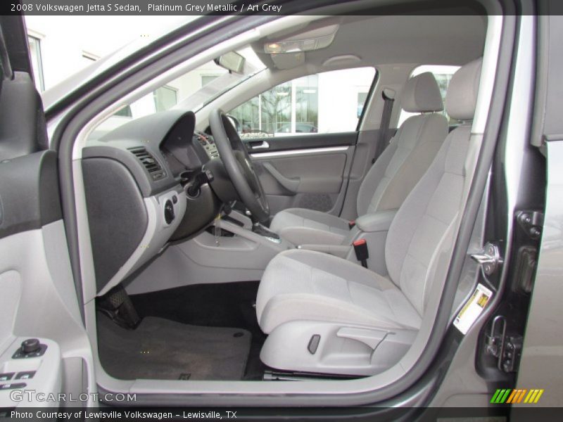 Platinum Grey Metallic / Art Grey 2008 Volkswagen Jetta S Sedan