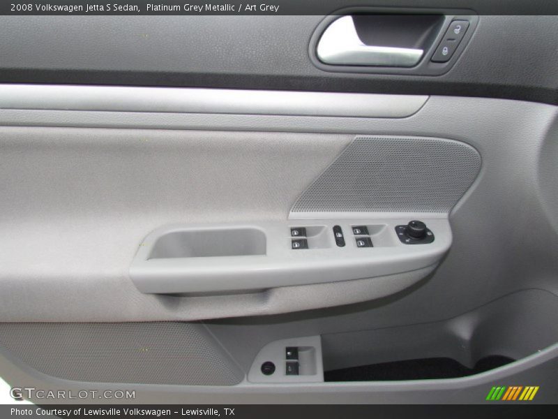 Platinum Grey Metallic / Art Grey 2008 Volkswagen Jetta S Sedan