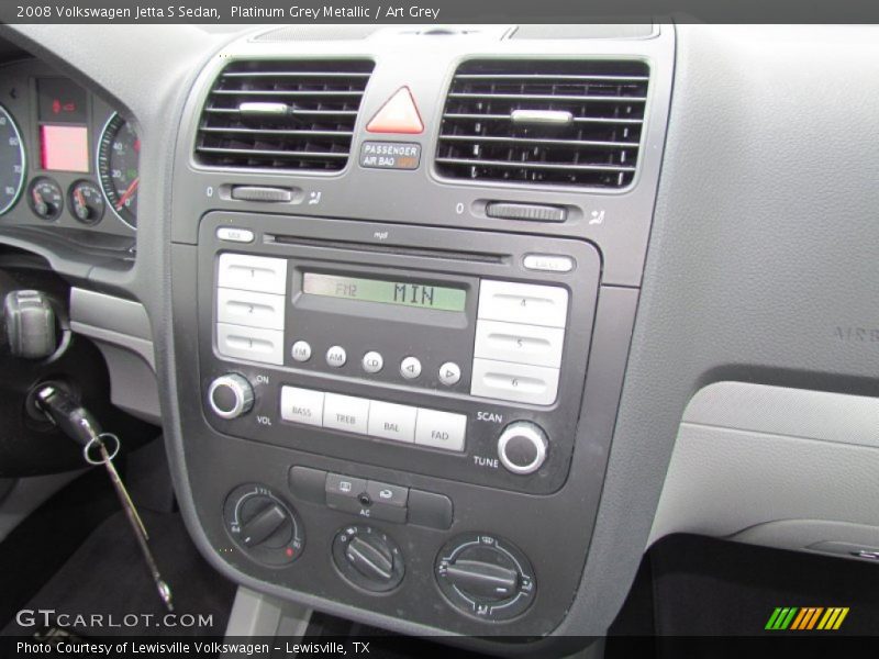 Platinum Grey Metallic / Art Grey 2008 Volkswagen Jetta S Sedan