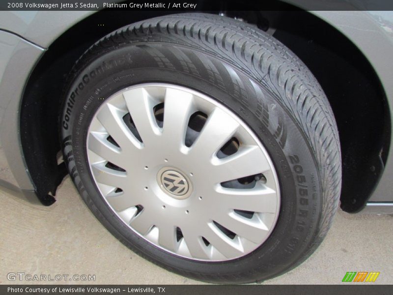 Platinum Grey Metallic / Art Grey 2008 Volkswagen Jetta S Sedan