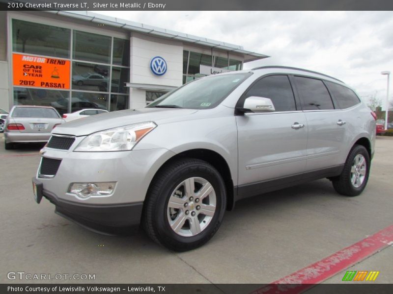 Silver Ice Metallic / Ebony 2010 Chevrolet Traverse LT