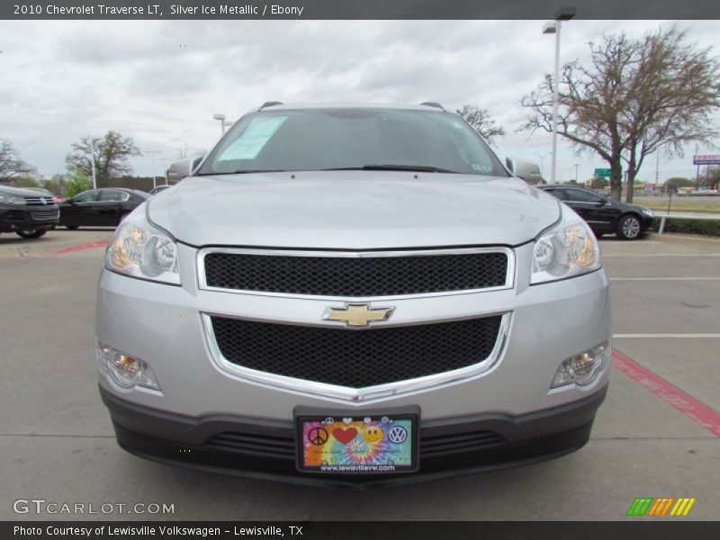Silver Ice Metallic / Ebony 2010 Chevrolet Traverse LT