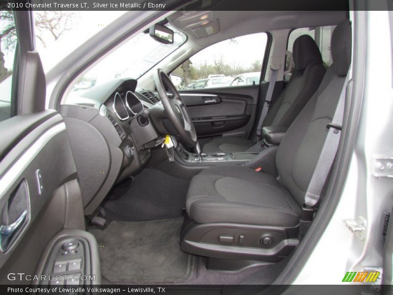 Silver Ice Metallic / Ebony 2010 Chevrolet Traverse LT