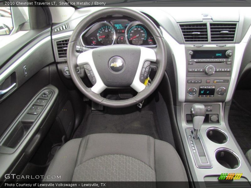 Silver Ice Metallic / Ebony 2010 Chevrolet Traverse LT