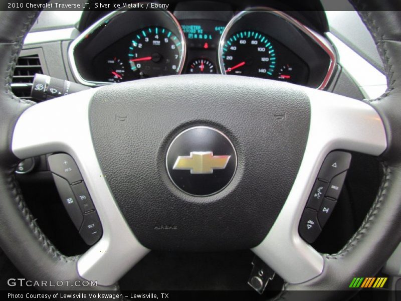Silver Ice Metallic / Ebony 2010 Chevrolet Traverse LT