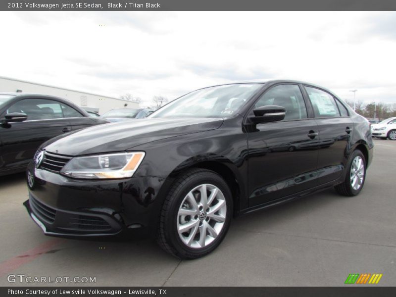 Black / Titan Black 2012 Volkswagen Jetta SE Sedan