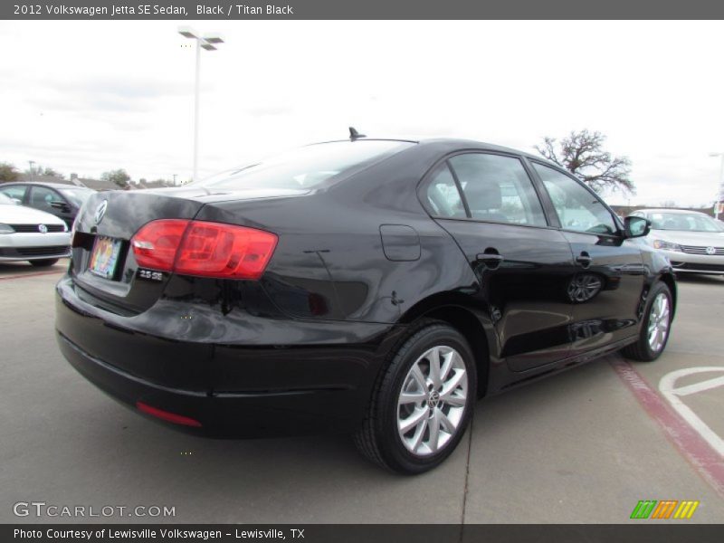 Black / Titan Black 2012 Volkswagen Jetta SE Sedan