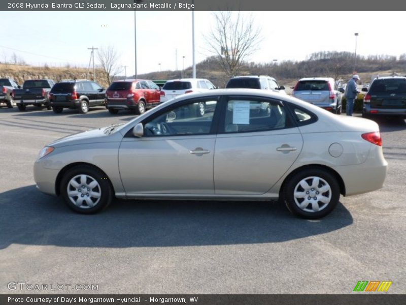 Laguna Sand Metallic / Beige 2008 Hyundai Elantra GLS Sedan