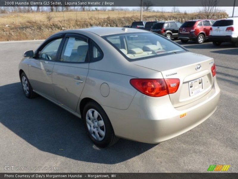 Laguna Sand Metallic / Beige 2008 Hyundai Elantra GLS Sedan
