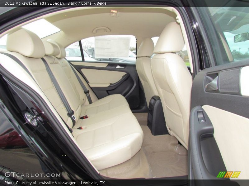 Black / Cornsilk Beige 2012 Volkswagen Jetta SE Sedan