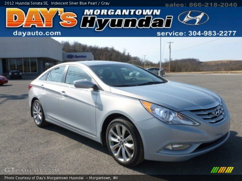 Iridescent Silver Blue Pearl / Gray 2012 Hyundai Sonata SE