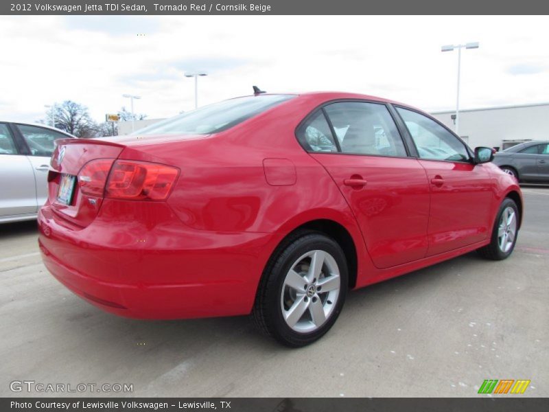 Tornado Red / Cornsilk Beige 2012 Volkswagen Jetta TDI Sedan