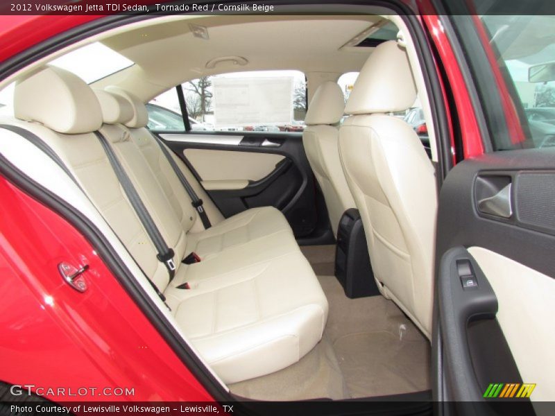 Tornado Red / Cornsilk Beige 2012 Volkswagen Jetta TDI Sedan