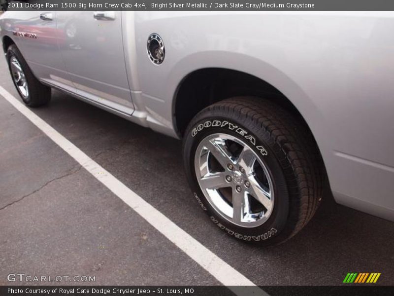 Bright Silver Metallic / Dark Slate Gray/Medium Graystone 2011 Dodge Ram 1500 Big Horn Crew Cab 4x4
