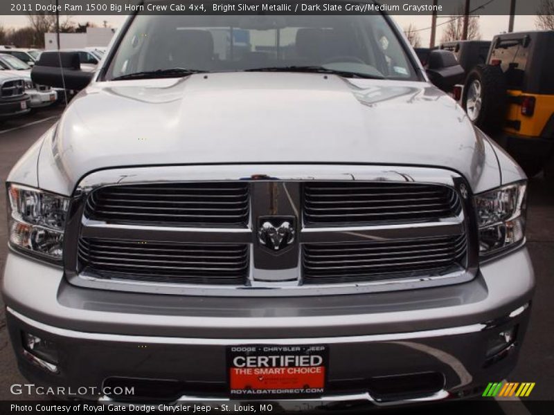 Bright Silver Metallic / Dark Slate Gray/Medium Graystone 2011 Dodge Ram 1500 Big Horn Crew Cab 4x4