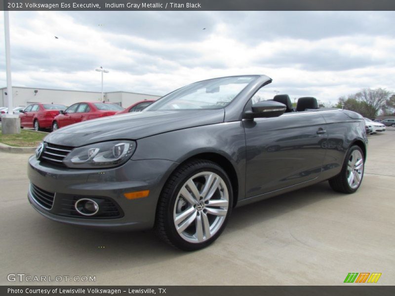 Indium Gray Metallic / Titan Black 2012 Volkswagen Eos Executive