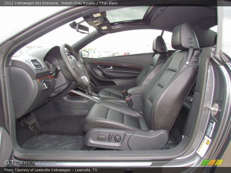 Indium Gray Metallic / Titan Black 2012 Volkswagen Eos Executive