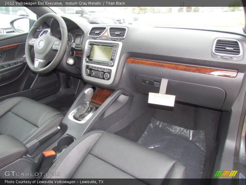 Indium Gray Metallic / Titan Black 2012 Volkswagen Eos Executive