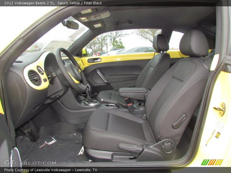 Saturn Yellow / Titan Black 2012 Volkswagen Beetle 2.5L