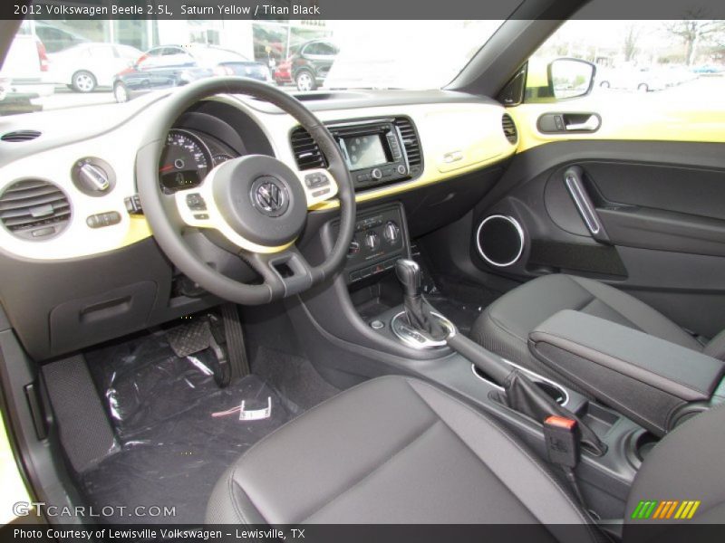 Saturn Yellow / Titan Black 2012 Volkswagen Beetle 2.5L