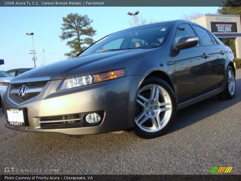 Carbon Bronze Metallic / Parchment 2008 Acura TL 3.2