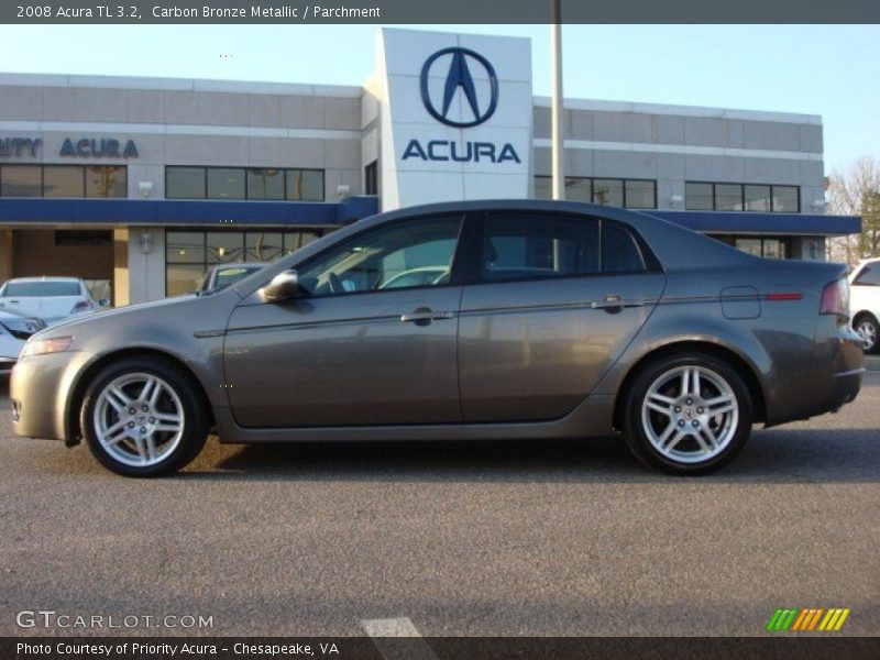 Carbon Bronze Metallic / Parchment 2008 Acura TL 3.2