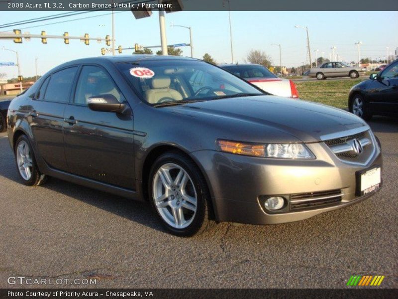 Carbon Bronze Metallic / Parchment 2008 Acura TL 3.2