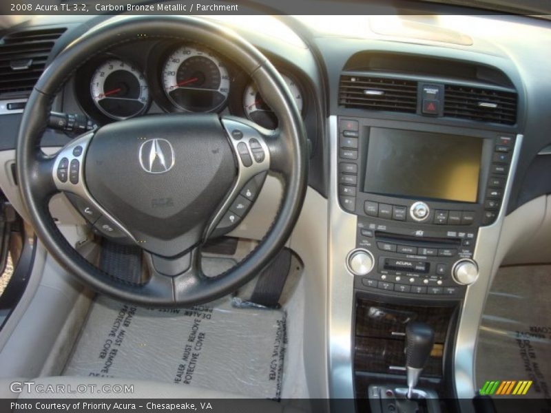Carbon Bronze Metallic / Parchment 2008 Acura TL 3.2