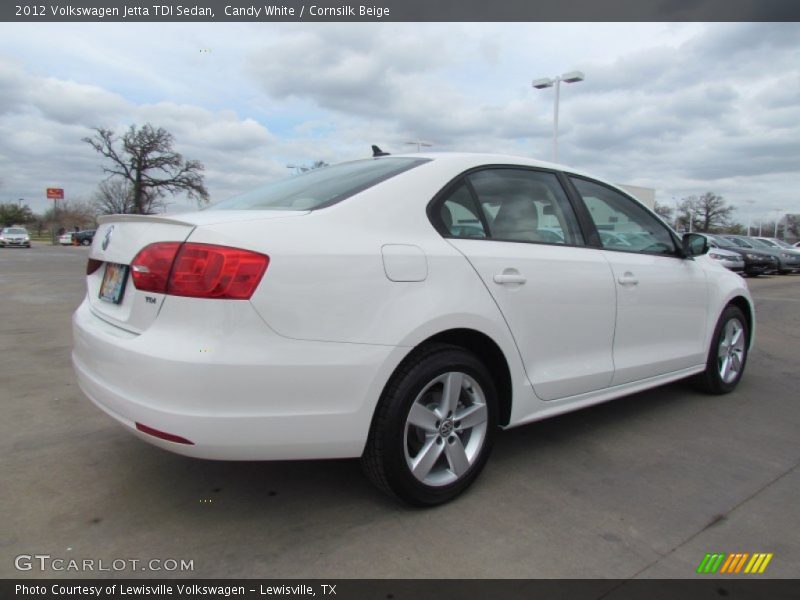 Candy White / Cornsilk Beige 2012 Volkswagen Jetta TDI Sedan