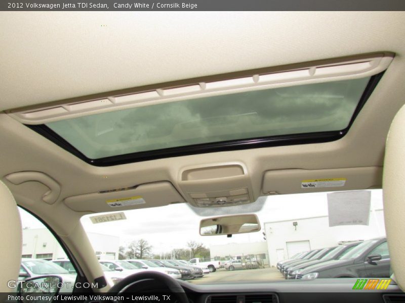 Candy White / Cornsilk Beige 2012 Volkswagen Jetta TDI Sedan
