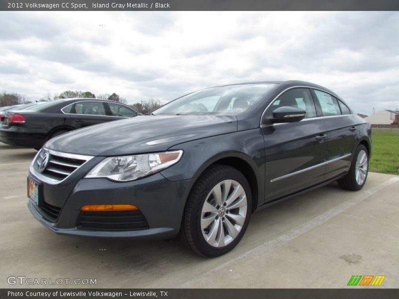 Island Gray Metallic / Black 2012 Volkswagen CC Sport