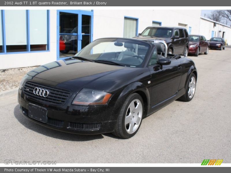 Brilliant Black / Ebony 2002 Audi TT 1.8T quattro Roadster