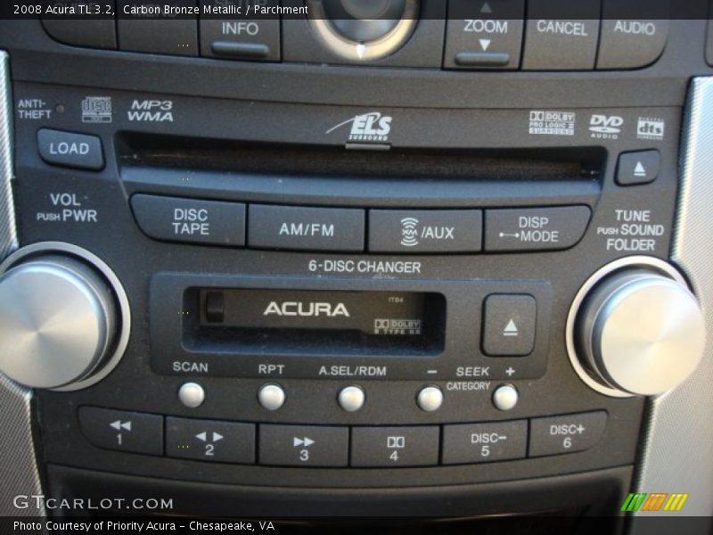 Carbon Bronze Metallic / Parchment 2008 Acura TL 3.2