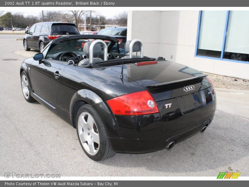 Brilliant Black / Ebony 2002 Audi TT 1.8T quattro Roadster