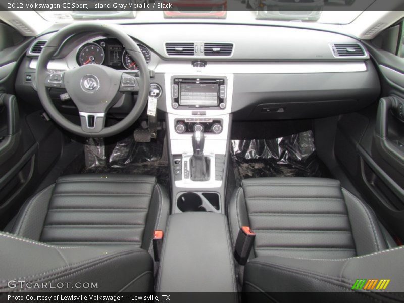 Island Gray Metallic / Black 2012 Volkswagen CC Sport
