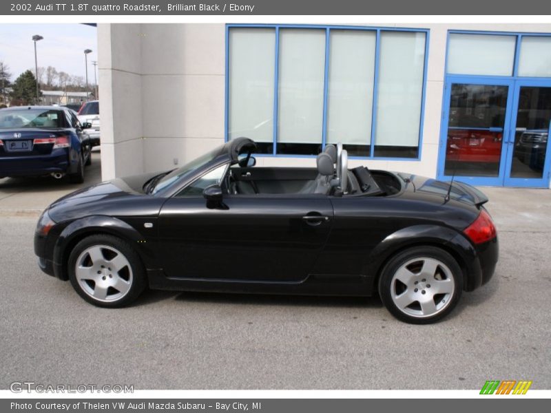 Brilliant Black / Ebony 2002 Audi TT 1.8T quattro Roadster