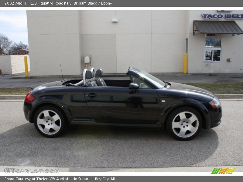 Brilliant Black / Ebony 2002 Audi TT 1.8T quattro Roadster