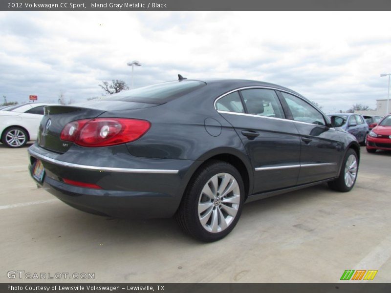 Island Gray Metallic / Black 2012 Volkswagen CC Sport