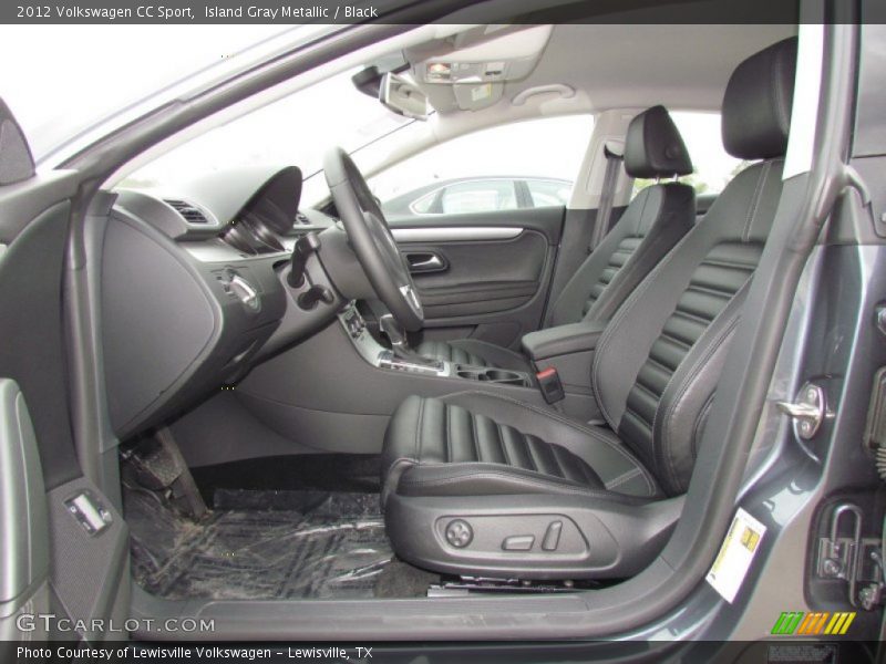 Island Gray Metallic / Black 2012 Volkswagen CC Sport