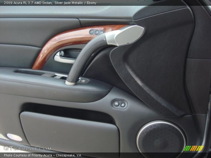 Silver Jade Metallic / Ebony 2009 Acura RL 3.7 AWD Sedan