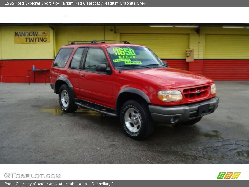 Bright Red Clearcoat / Medium Graphite Grey 1999 Ford Explorer Sport 4x4