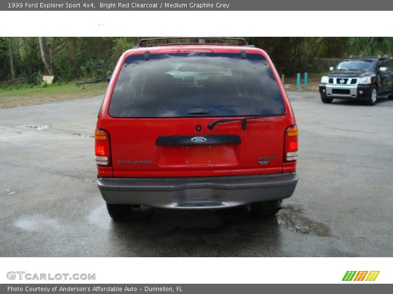 Bright Red Clearcoat / Medium Graphite Grey 1999 Ford Explorer Sport 4x4