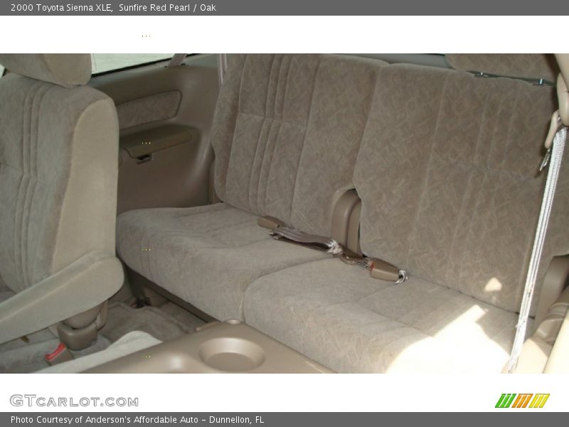 Sunfire Red Pearl / Oak 2000 Toyota Sienna XLE