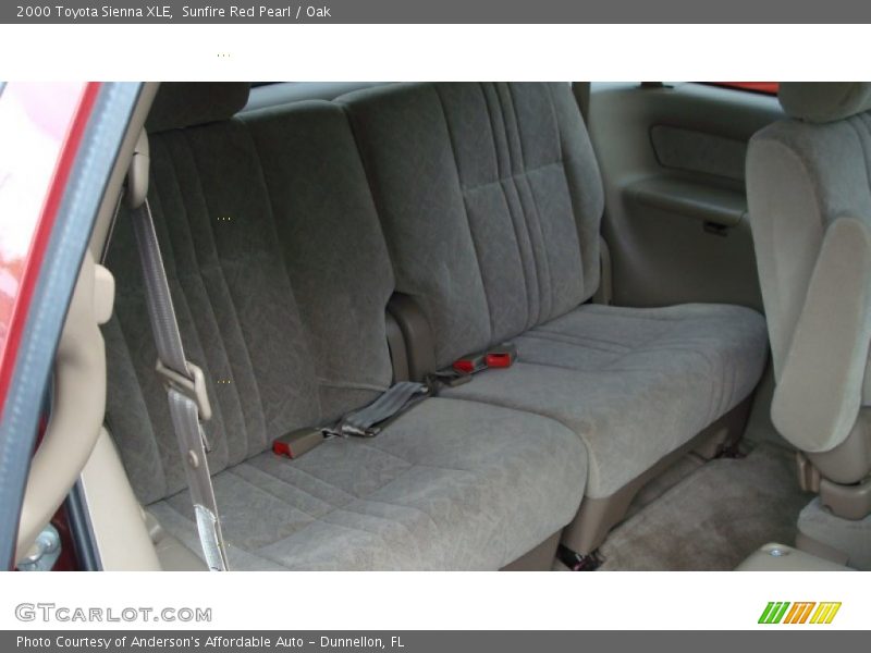 Sunfire Red Pearl / Oak 2000 Toyota Sienna XLE