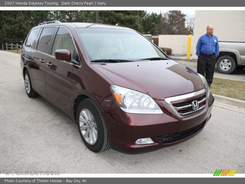Dark Cherry Pearl / Ivory 2007 Honda Odyssey Touring
