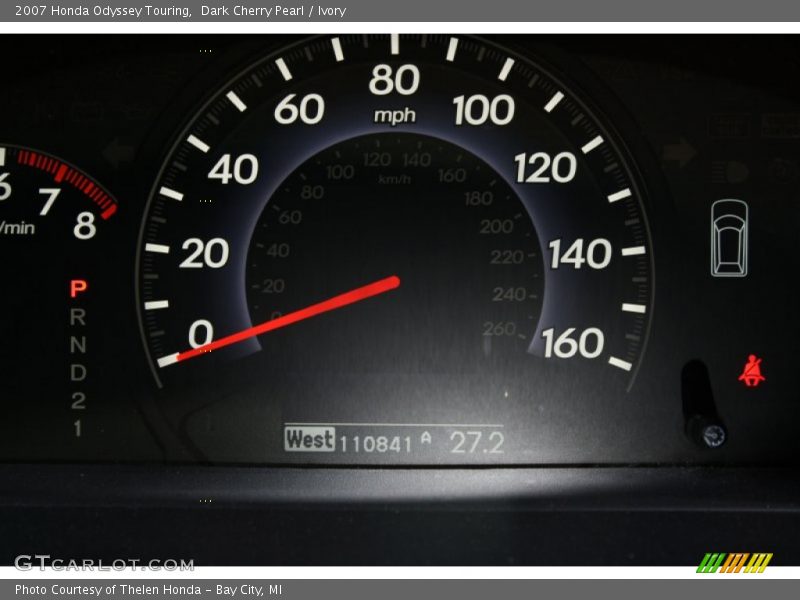 Dark Cherry Pearl / Ivory 2007 Honda Odyssey Touring