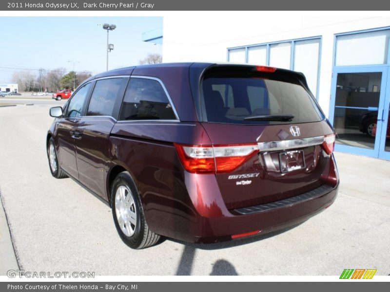 Dark Cherry Pearl / Gray 2011 Honda Odyssey LX