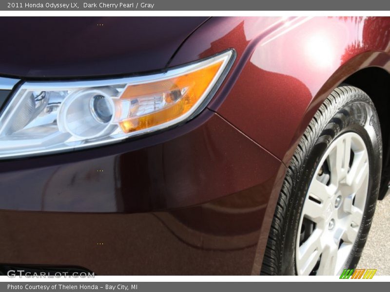 Dark Cherry Pearl / Gray 2011 Honda Odyssey LX