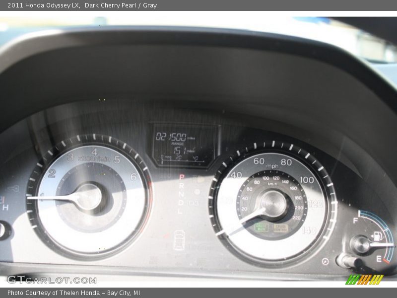 Dark Cherry Pearl / Gray 2011 Honda Odyssey LX